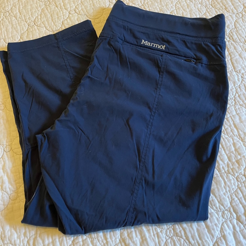 Marmot blue cropped length active pants